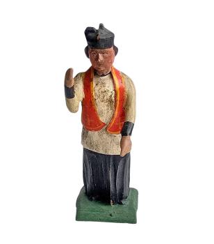 Antique grulich crib figurine, Priest around 1900 (10 cm)