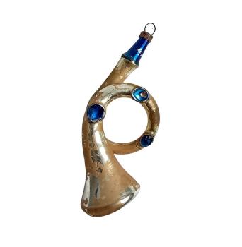 Glasornament,  Musikinstrument / Horn um 1920
