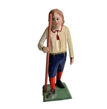 Antique grulich crib figurine, Shepherd around 1900  (10 cm)