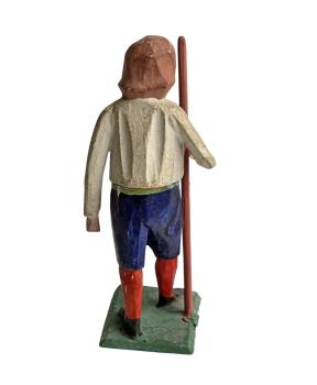 Antique grulich crib figurine, Shepherd around 1900  (10 cm)