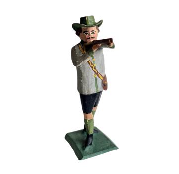 Antique grulich crib figurine, Huntsman around 1900 (10 cm)