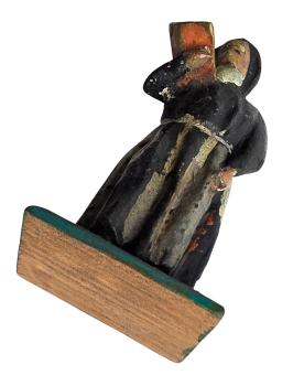 Antique grulich crib figurine, Monk with book, around 1900 (10 cm)