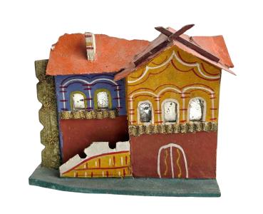 Antique Grulich crib building, 19th century