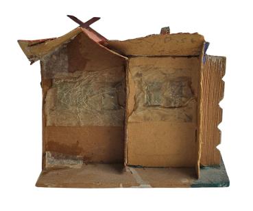 Antique Grulich crib building, 19th century