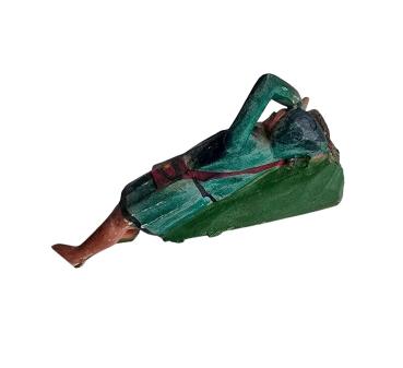 Antique grulich crib figurine, sleeping shepherd, around 1900 (10 cm)