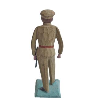 Antique grulich crib figurine, Soldier, around 1900  (10 cm)