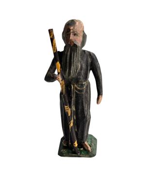 Antique grulich crib figurine, Monk around 1900 (10 cm)