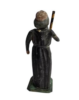 Antique grulich crib figurine, Monk around 1900 (10 cm)