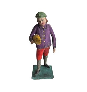 Antique grulich crib figurine, Gift bringer  around 1900 (10 cm)