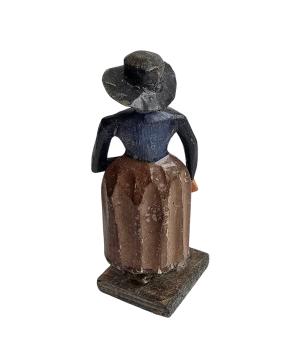 Antike Grulicher Krippenfigur / Bäuerin um 1900 (10 cm)