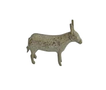 Antike Grulicher Krippenfigur / Esel um 1900 (7 cm)