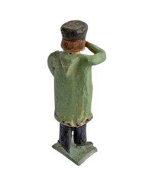 Antique grulich crib figurine, night watchman, around 1900 (10 cm)