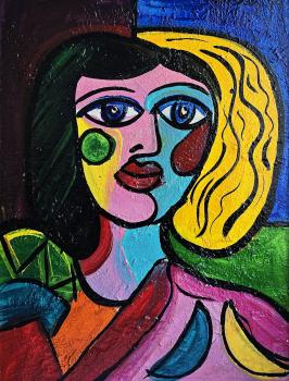 Peter Robert Keil (b. 1942 Züllichau), Greta Garbo the woman with two faces