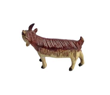 Antike Grulicher Krippenfigur / Ziege um 1900