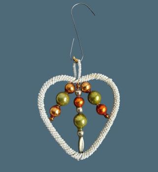 Beaded Glass Ornament, Gablonz around 1920/1930