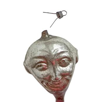 Antiker Christbaumschmuck, Lauscha Mondgesicht um 1900