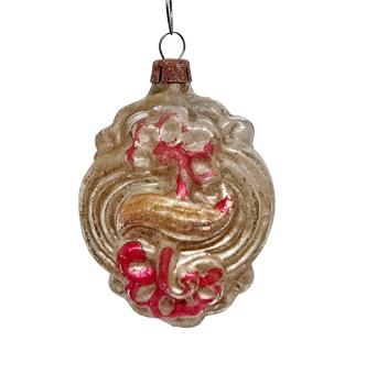 Antique art nouveau kugel, lauscha around 1880/1890