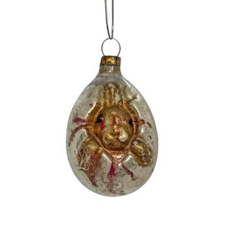 Antique art nouveau kugel, rabbit in the burrow around 1880/1890