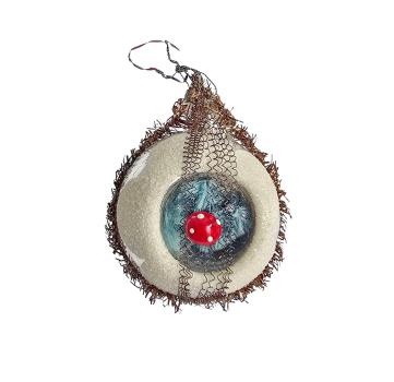 Indent Glass Ornament, lauscha around 1930