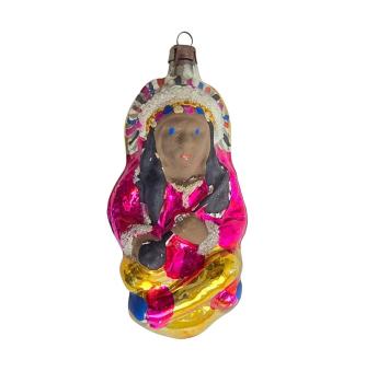 Antiker Christbaumschmuck, Indianer um 1950