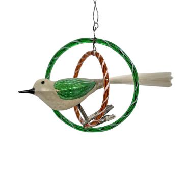 Gablonz Bird in Ring, ~ 1930