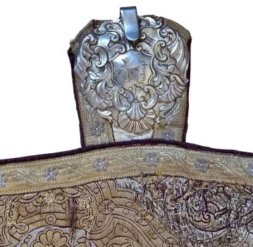 Golden cope - choir robe, chasuble, vespers robe, pluvial, vestments, dated 1897