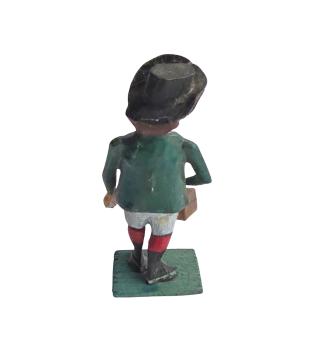 Preview: Antike Grulicher Krippenfigur / Gabenbringer mit Korb um 1900 (7 cm)