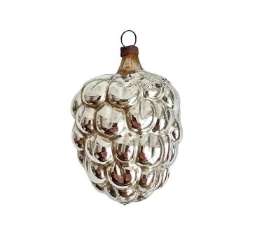 Antiker Christbaumschmuck, verspiegelte Lauscha Kugel um 1900