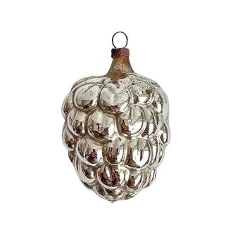 Antiker Christbaumschmuck, verspiegelte Lauscha Kugel um 1900