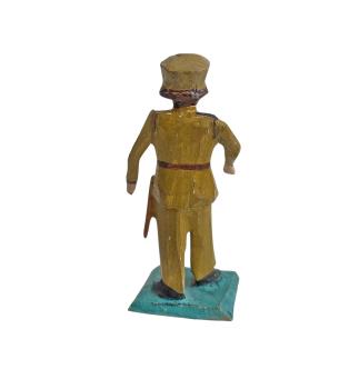 Preview: Antike Grulicher Krippenfigur / Soldat um 1920 (7 cm)