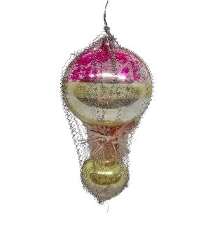 Antique wire wrapped balloon, lauscha around 1930