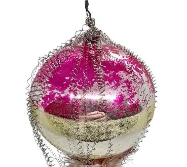Antique wire wrapped balloon, lauscha around 1930