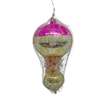 Antique wire wrapped balloon, lauscha around 1930