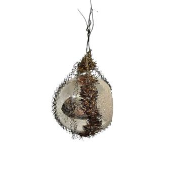 Indent Glass Ornament, lauscha around 1930