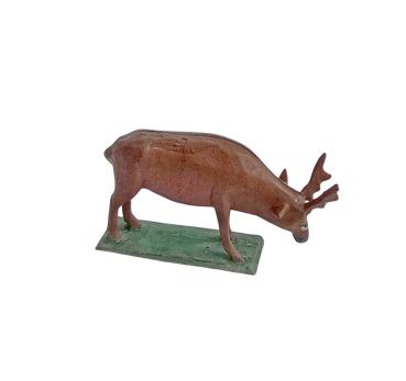 Antike Grulicher Krippenfigur / Hirsch1900 (7 cm)