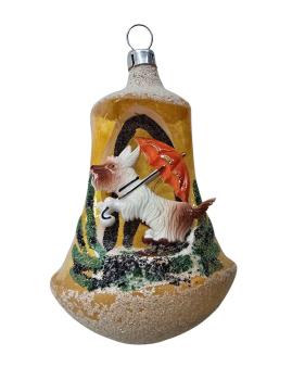 Diorama ball, Dog with umbrella around 1950