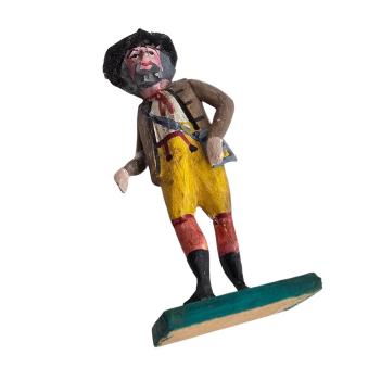 Preview: Antike Grulicher Krippenfigur / Hirte um 1900 (7 cm)