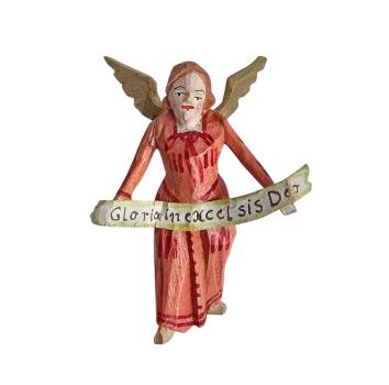 Antike Grulicher Krippenfigur / Verkündigungsengel, um 1920 (7 cm)