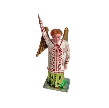 Antike Grulicher Krippenfigur / Verkündigungsengel, um 1900 (7 cm)