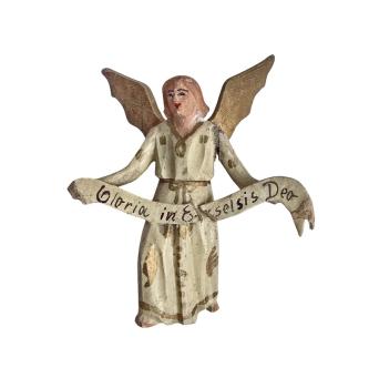 Antike Grulicher Krippenfigur / Verkündigungsengel, um 1900 (7 cm)