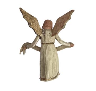 Antike Grulicher Krippenfigur / Verkündigungsengel, um 1900 (7 cm)