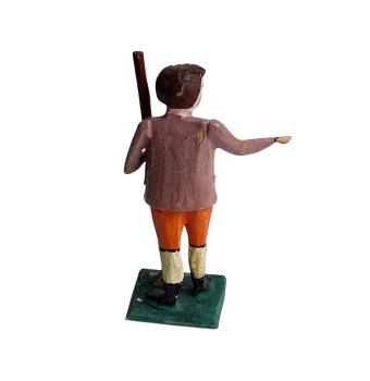 Preview: Antike Grulicher Krippenfigur / Hirte um 1900 (7 cm)