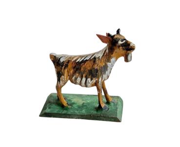 Antique grulich crib figurine, Goat / Ramgoat around 1900