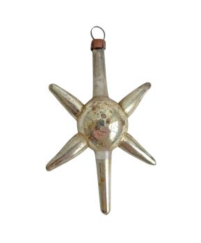 Antiker Christbaumschmuck, Lauscha Stern / Komet um 1900