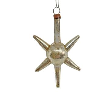 Preview: Antiker Christbaumschmuck, Lauscha Stern / Komet um 1900