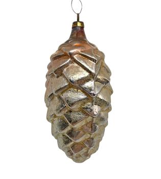 Antiker Christbaumschmuck, Lauscha, Tannenzapfen um 1910