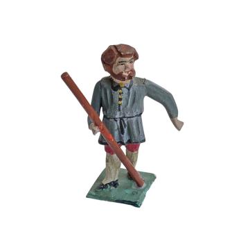 Antique grulich crib figurine, shepherd around 1900 (7 cm)