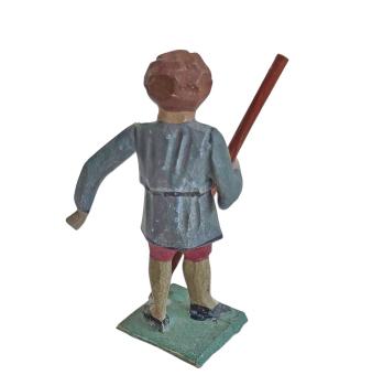 Preview: Antique grulich crib figurine, shepherd around 1900 (7 cm)