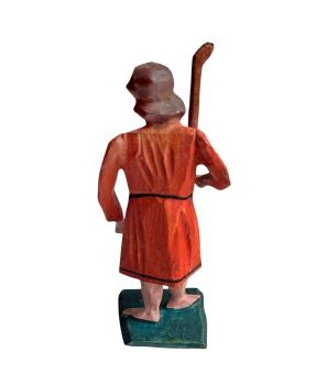 Preview: Antike Grulicher Krippenfigur / Hirte um 1900  (10 cm)