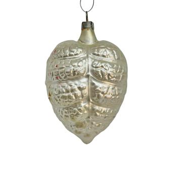 Preview: Flattened heart-shaped Kugel with rose flower, around 1910